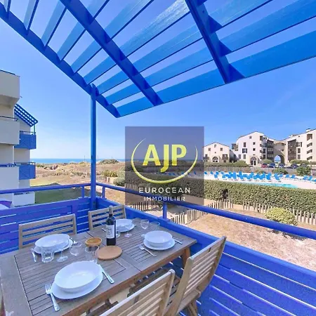 Bleu Marine - Familial Pour 6 Personnes, Vue Sur L'ocean, Avec Piscine Lacanau-ocean Mae-0901 *